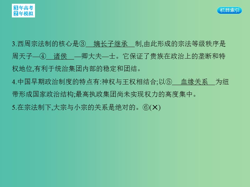 高考历史一轮复习 专题一 第1讲 中国早期政治制度和秦朝专制主义中央集权制课件.ppt_第3页