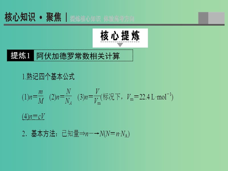 高三化学二轮复习 第1部分 专题1 化学基本概念 突破点2 阿伏加德罗常数课件.ppt_第2页