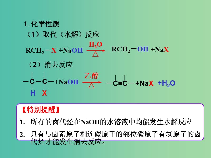 高考化学一轮复习 11.6考点强化 卤代烃课件 (2).ppt_第3页