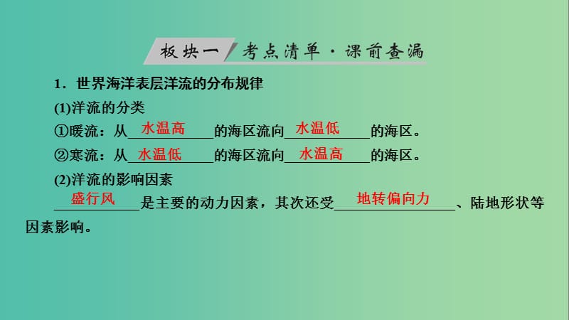 高考地理大一轮复习第三章地球上的水第12讲大规模的海水运动优盐件.ppt_第3页