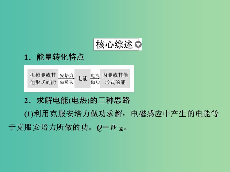 高考物理一轮复习第11章电磁感应44电磁感应现象的能量问题课件.ppt_第2页