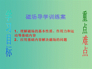 高中物理 第三章 磁場課件 新人教版選修3-1.ppt