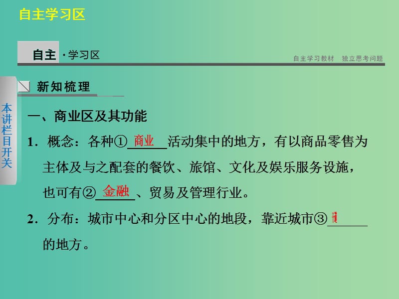 高中地理第四章城乡建设与生活环境4.3商业布局与生活课件中图版.ppt_第2页