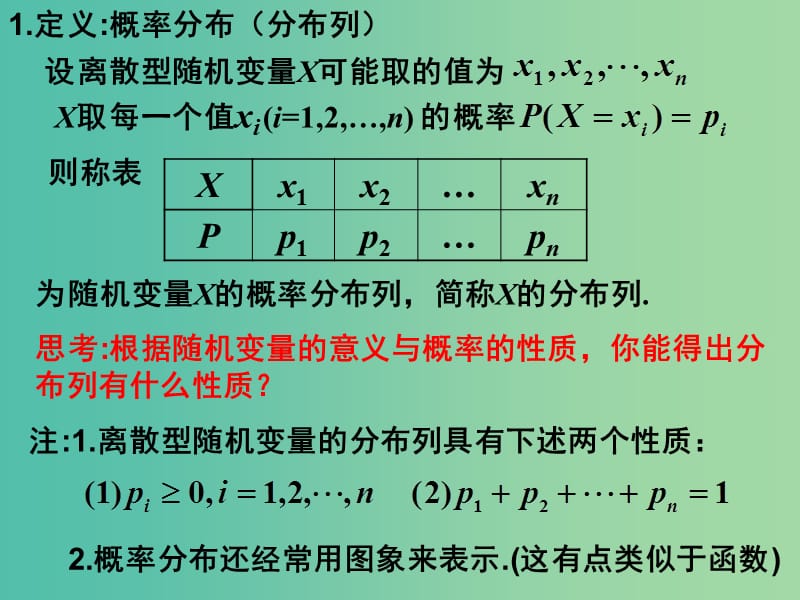 高中数学 2.1.2离散型随机变量的分布列(一)课件 新人教A版选修2-3 .ppt_第3页