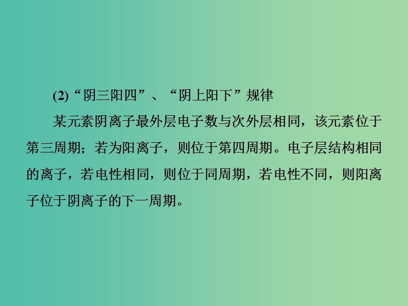 高考化学一轮总复习 章末专题讲座五 元素推断题的突破策略课件.ppt_第3页