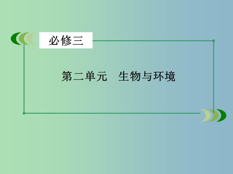 高三生物一轮复习 第2单元 生物与环境课件.ppt_第3页