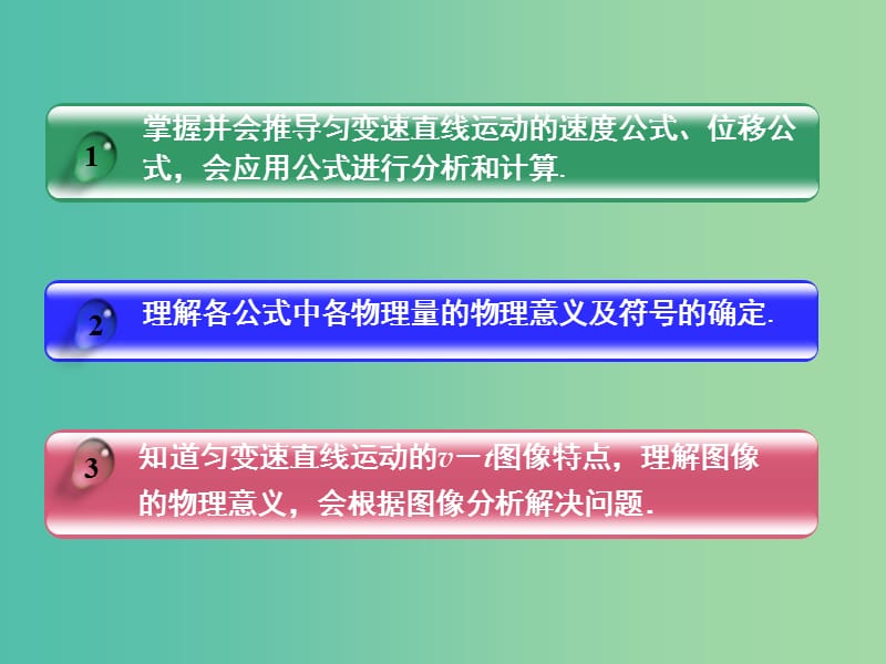 高中物理 2.3 匀变速直线运动的规律（一）课件 沪科版必修1.ppt_第2页