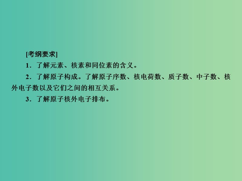 高考化学一轮复习 第5章 物质结构 元素周期律 第1讲 原子结构 核外电子的排布课件 新人教版.ppt_第3页