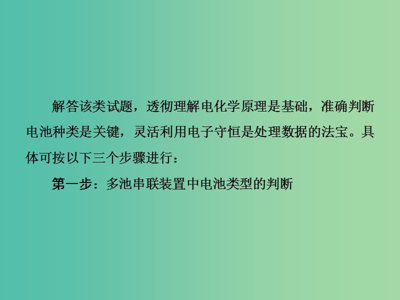 高考化学一轮总复习 章末专题讲座六 电化学组合装置的问题分析课件.ppt_第3页