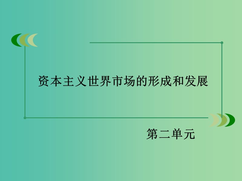 高中历史 第二单元 资本主义世界市场的形成和发展单元总结2课件 新人教版必修2.ppt_第2页