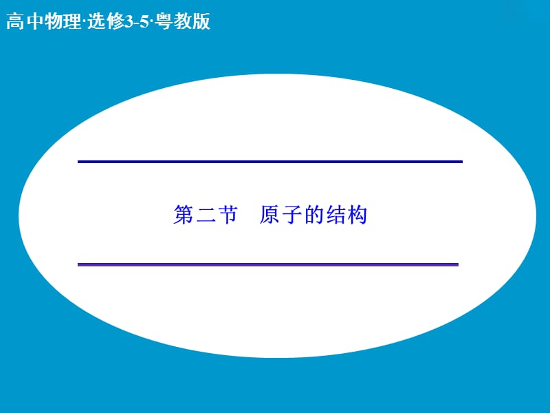 高中物理 3.2 原子的结构课件 粤教版选修3-5.ppt_第1页