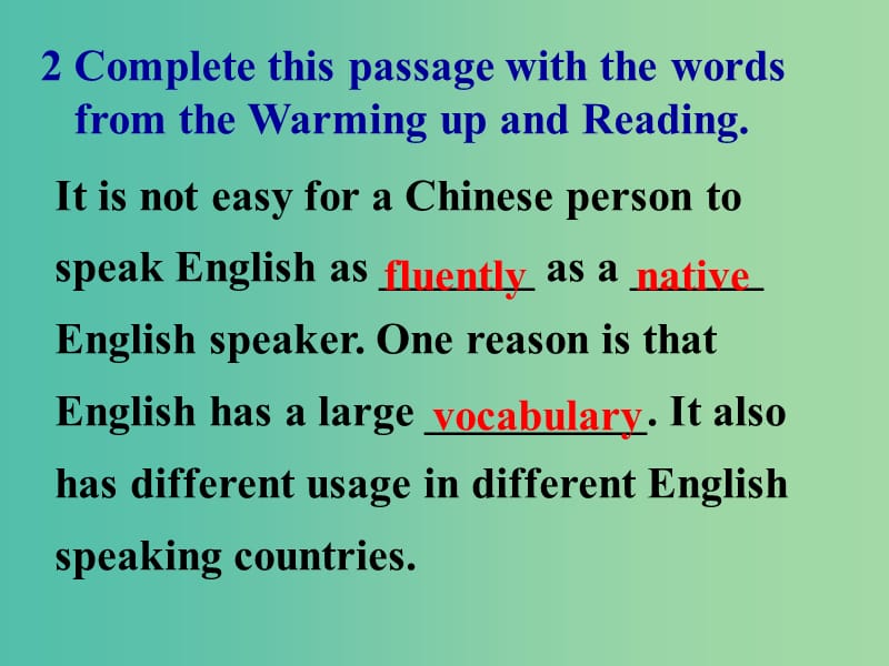 高中英语 Unit 2 English around the world Learning about language课件 新人教版必修1.ppt_第3页