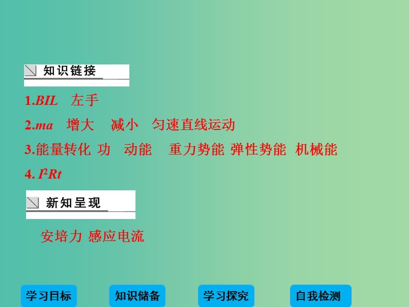 高中物理 1.5 电磁感应中的能量转化与守恒课件 教科版选修3-2 .ppt_第3页