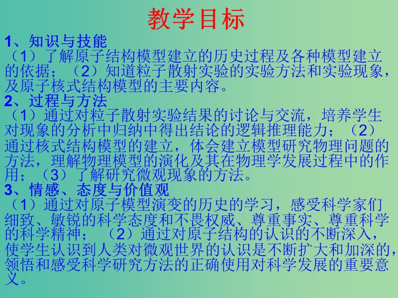 高中物理 18.2 原子的核式结构模型课件 新人教版选修3-5.ppt_第2页