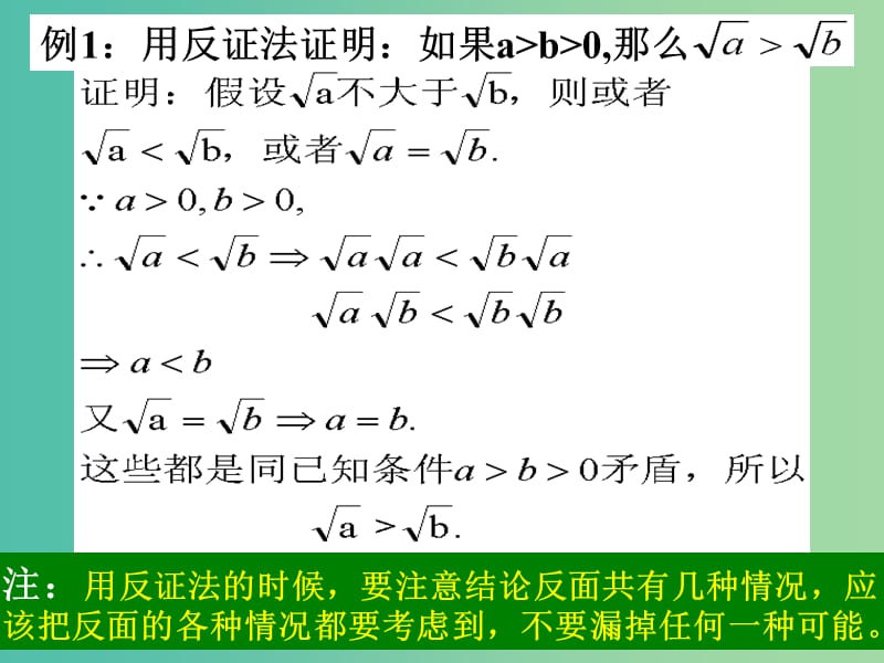 高中数学 2.2.2 反证法课件 新人教A版选修1-2.ppt_第2页