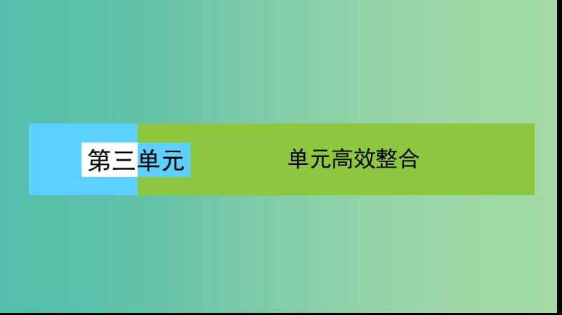 高中历史第三单元近代西方资本主义政治制度的确立与发展单元高效整合课件新人教版.ppt_第1页