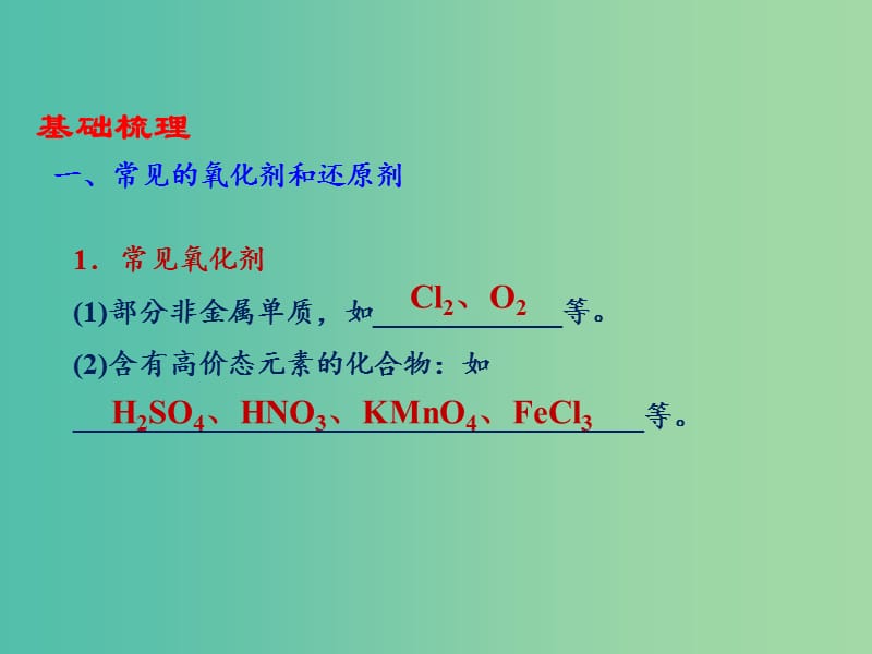 高中化学 专题2 3.2 氧化剂和还原剂课件 新人教版必修1.ppt_第3页