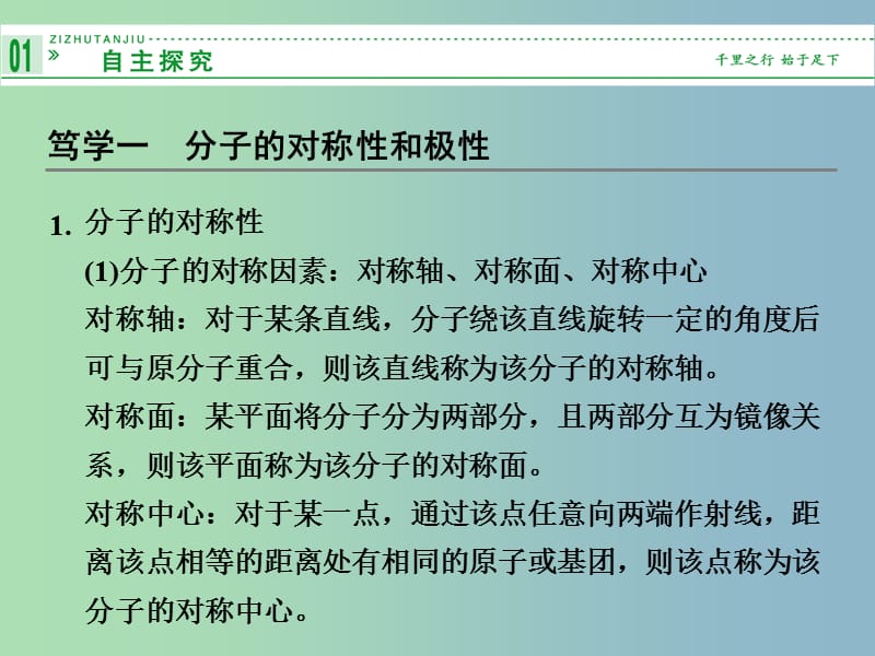 高中化学 2.2.2分子的空间构型与分子性质课件 鲁科版选修3.ppt_第2页