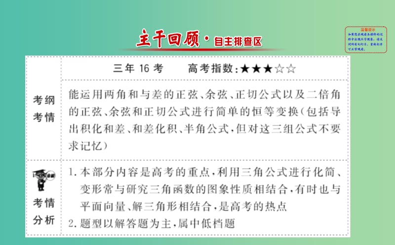 高考数学 3.6 简单的三角恒等变换课件.ppt_第2页