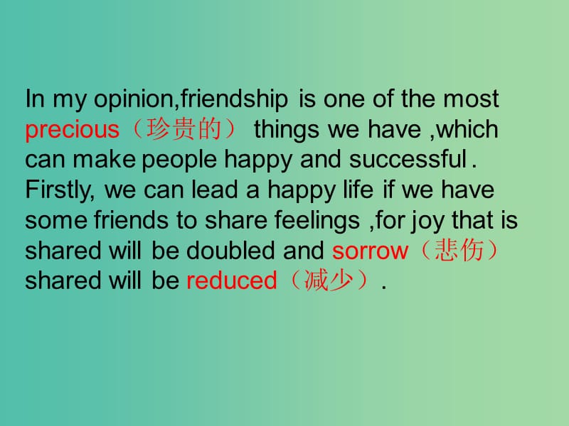 高中英语 Unit1 friendship reading课件 新人教版必修1.ppt_第2页