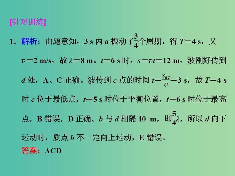 高考物理一轮复习 第十二章 第2节 机械波习题详解课件 新人教版.ppt_第3页