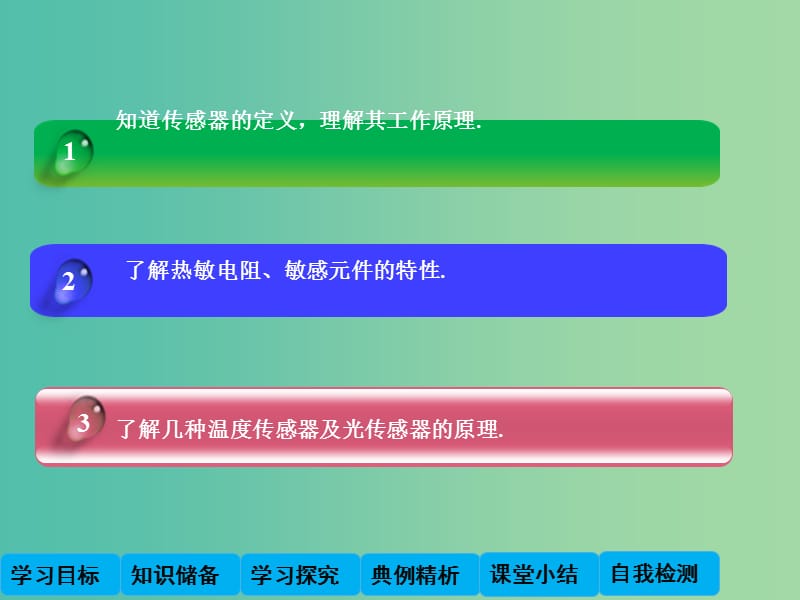 高中物理 3.1-3.2 传感器 温度传感器和光传感器课件 教科版选修3-2 .ppt_第2页