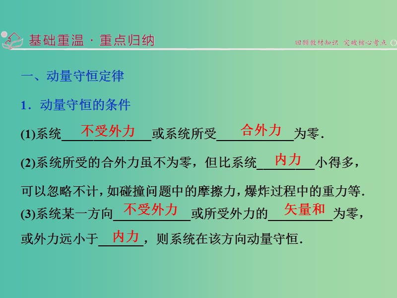 高三物理二轮复习 第一部分 专题六 选考模块 第3讲 碰撞与动量守恒 近代物理初步课件.ppt_第3页