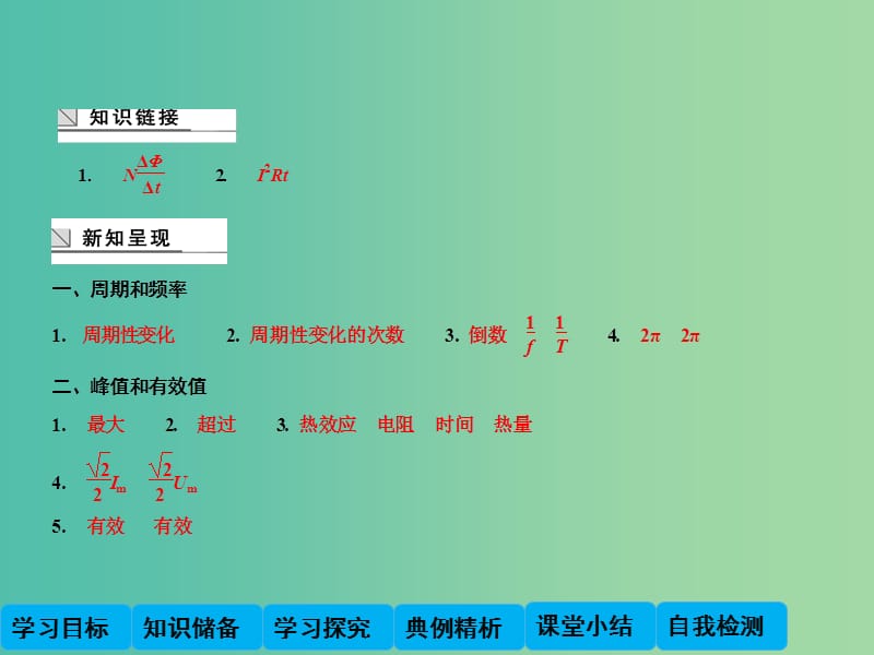 高中物理 2.2 描述交流电的物理量（第1课时）课件 教科版选修3-2.ppt_第3页