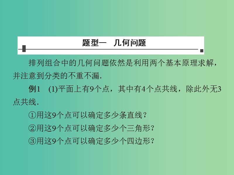 高三数学复习 常见题型 排列组合的综合应用课件.ppt_第2页