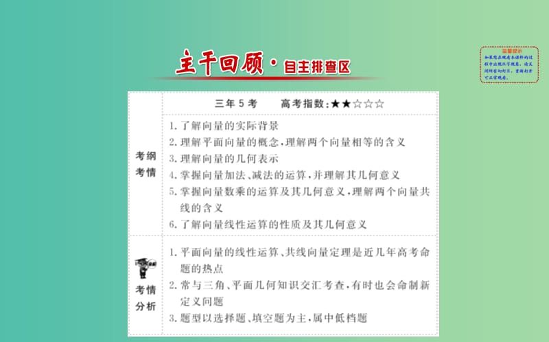 高考数学 4.1 平面向量的概念及其线性运算课件.ppt_第2页