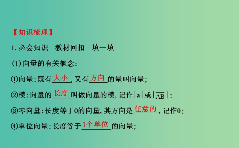 高考数学 4.1 平面向量的概念及其线性运算课件.ppt_第3页