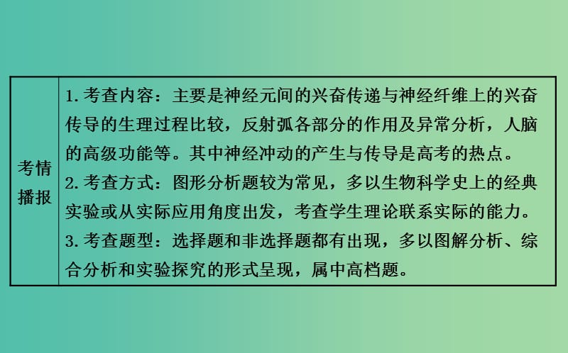 高三生物第一轮复习 第2章 第1节 通过神经系统的调节课件 新人教版必修3.ppt_第3页