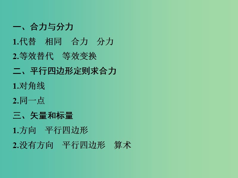 高中物理 4.1 怎样求合力（一）课件 沪科版必修1.ppt_第3页