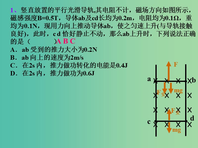 高考物理专题复习 9双杆问题（一）课件 新人教版.ppt_第3页