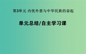 高考?xì)v史一輪復(fù)習(xí)第3單元內(nèi)憂外患與中華民族的奮起單元總結(jié)課件岳麓版.ppt