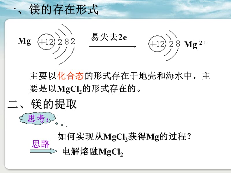 高中化学 2.2 镁的提取及应用课件 苏教版必修1.ppt_第3页