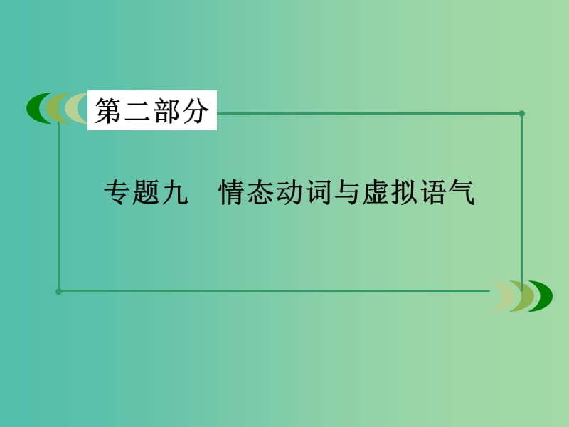 高考英语一轮复习 语法专项突破 专题9 情态动词与虚拟语气课件 新人教版.ppt_第3页