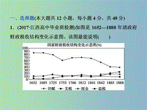 高三歷史一輪復(fù)習(xí)專題七近代中國資本主義的曲折發(fā)展和近現(xiàn)代社會生活的變遷專題過關(guān)檢測課件新人教版.ppt