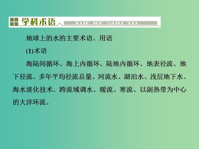 高考地理总复习 第三单元 地球上的水单元末整合课件.ppt_第3页