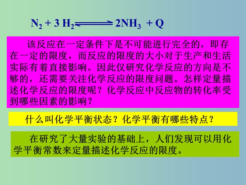 高中化学 2.2《化学反应的限度》2同课异构课件 鲁科版选修4.ppt_第3页