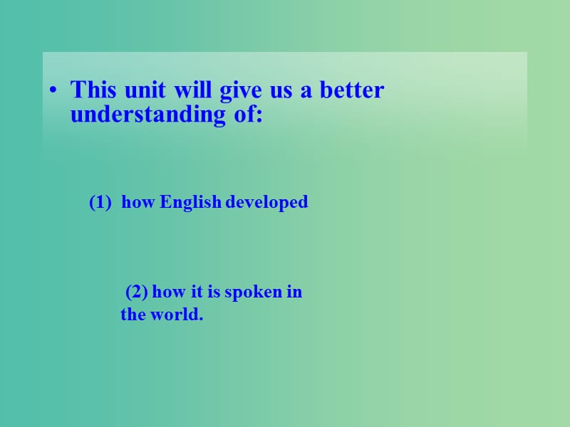 高中英语 Unit2 English around the world Warming up课件 新人教版必修1.ppt_第3页