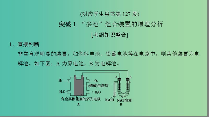 高考化学一轮复习第6章化学反应与能量专项突破13“多池”组合装置分析与电化学计算课件.ppt_第3页