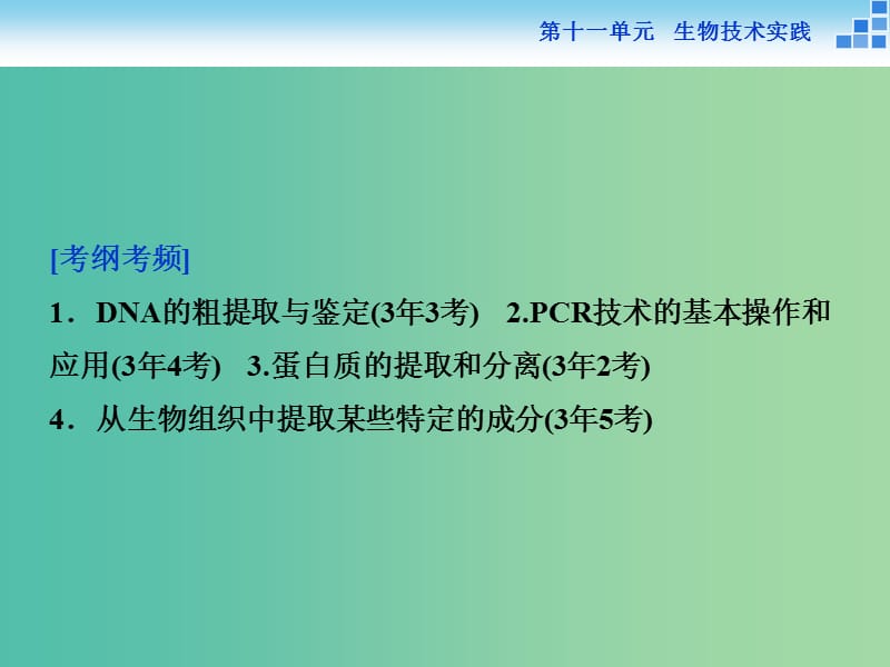 高考生物一轮复习 第十一单元 第40讲 生物技术在其他方面的应用课件.ppt_第2页