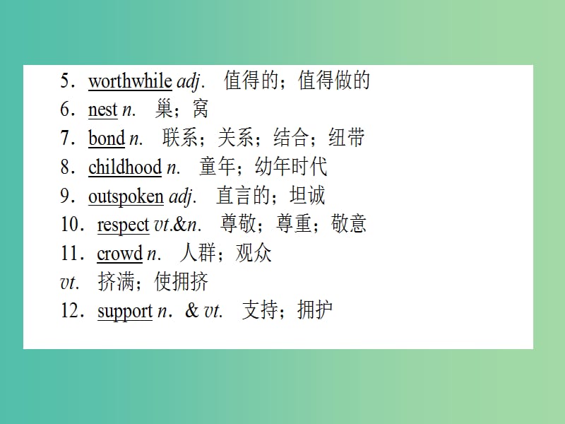 高中英语Unit1WomenofachievementSectionⅡWarmingUpReading-LanguagePoints课件新人教版.ppt_第3页