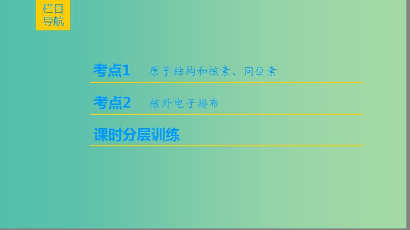 高考化学一轮复习第5章物质结构元素周期律第1节原子结构核外电子排布课件.ppt_第2页