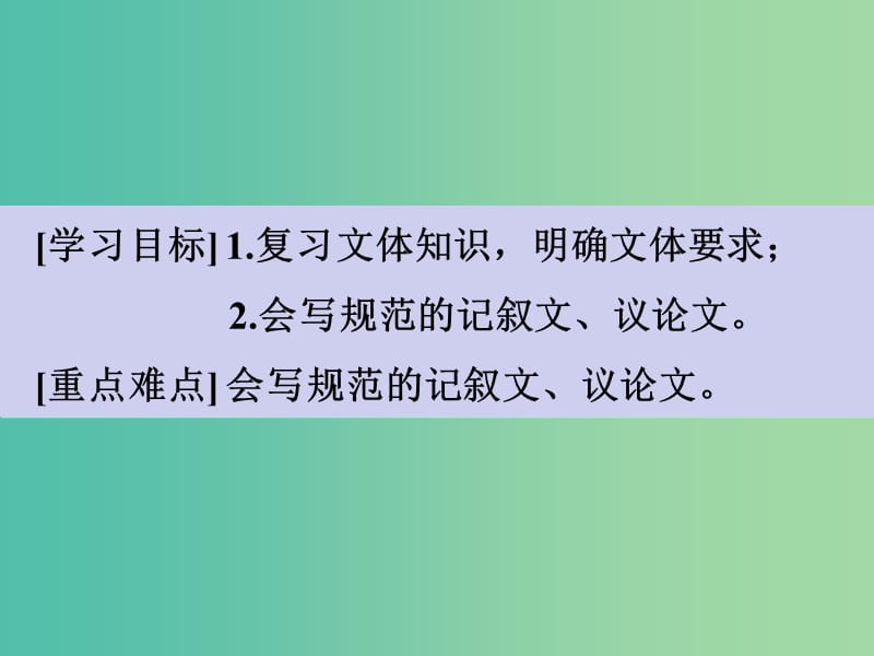 高考语文一轮复习 序列化写作 明确文体好着墨课件.ppt_第3页