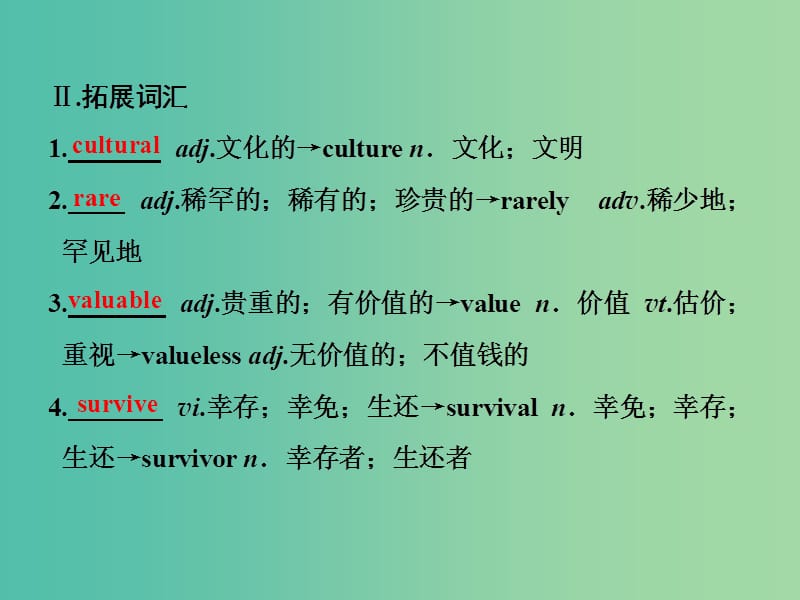 高中英语Unit1CulturalrelicsSectionⅡWarmingUpamp；Reading-LanguagePoints课件新人教版.ppt_第3页