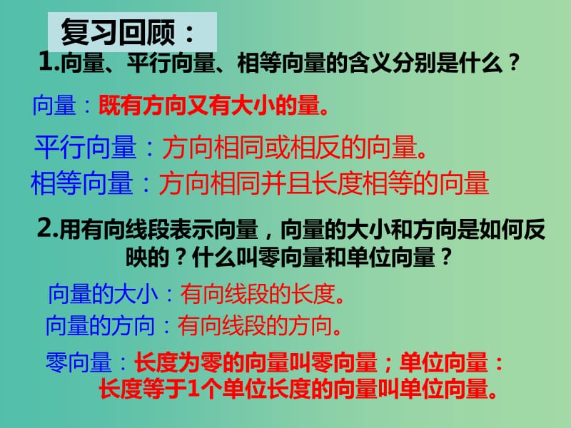 高中数学 2.2.1向量加法运算及其几何意义课件 新人教版必修4.ppt_第2页