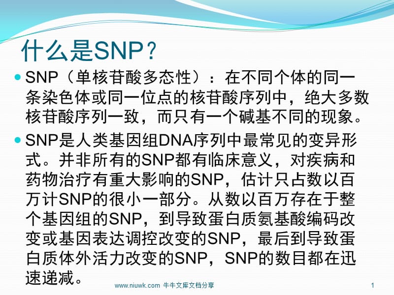 SNP和CNV相关介绍和两者联系.ppt_第1页