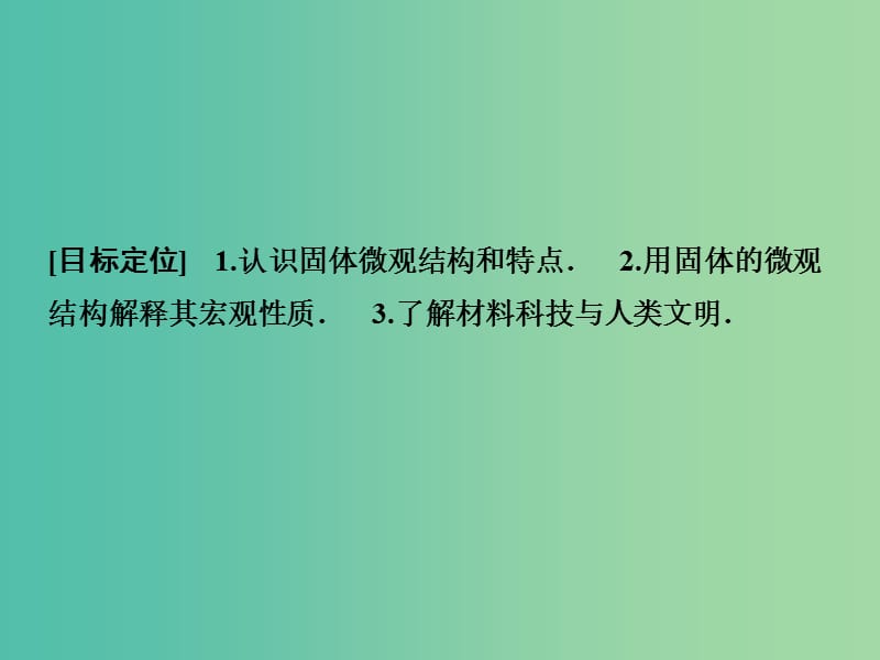 高中物理 固体的微观结构 材料科技与人类文明课件 鲁科版选修3-3.ppt_第2页